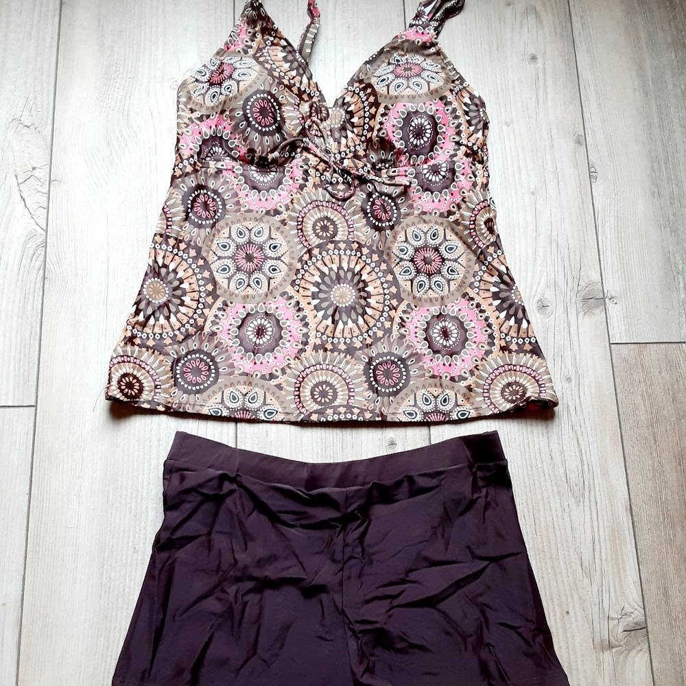 Two piece brown Swimsuit size Medium